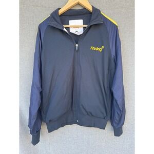 Analog Mens Medium Navy Blue Full Zip‎ Track Jacket